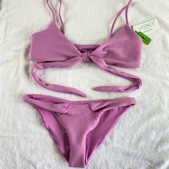 L*Space x Revolve Chloe bikini in Rosebud - Picture 2 of 7